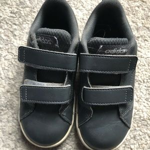 Boys adidas sneakers.  Toddler size 9.  Dark grey.